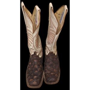 Anderson Bean Pirarucu Cowboy Boots Size 7B‎